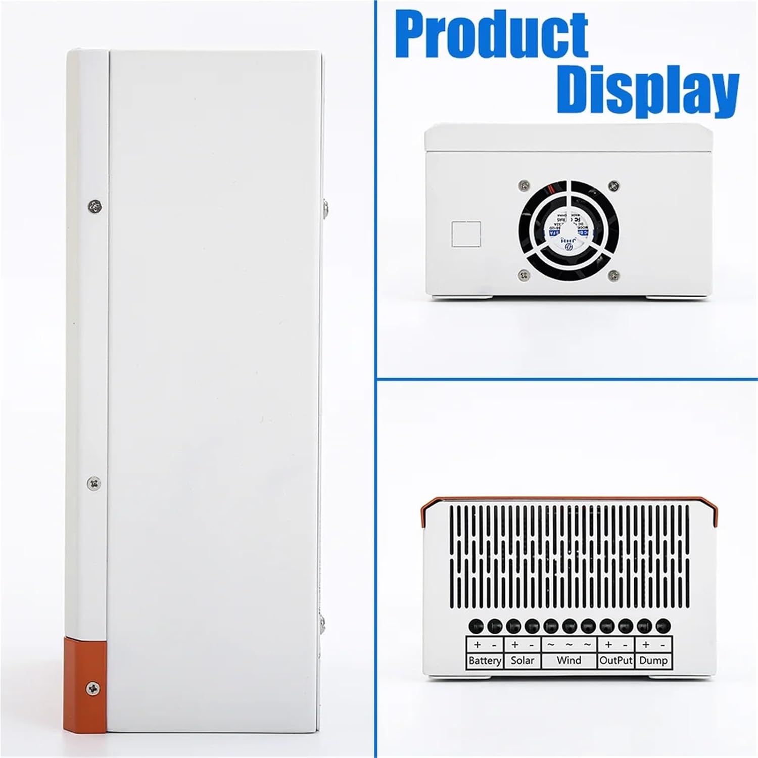 Solar Controller, Hybrid Controller 6000W 12V 24V 48V Auto Boost Charger Wind Generator Solar Panel with Dump Load System Home Use(3000W,12V 24V Auto)