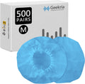 Geekria 500 Pairs Disposable Headphone Covers Compatible with Over-Ear and MRI Headsets, Stretchable Sanitary Ear Pads, Hygienic Earcup Protectors (M, Blue)