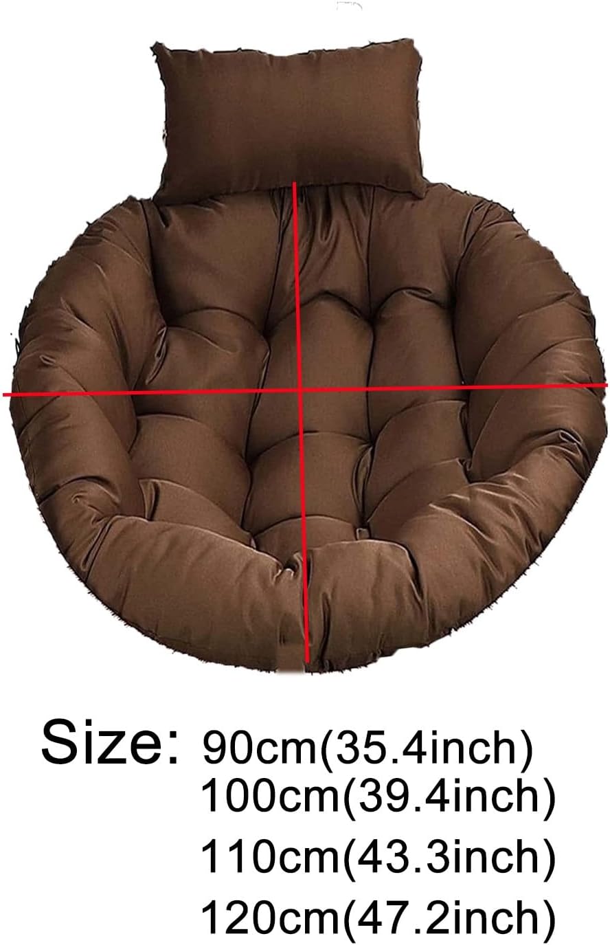 Hammock Chair Cushion, Oversized Papasan Rocking Chair Cushion, Thickened Hanging Basket Seat Cushion, Patio Egg Swing Chair Cushion for Porch, Gargen, Lawn