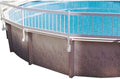 Blue Wave 24-inch Above Ground Pool Fence Kit for Privacy & Safety, 8 Sections – Made with Sturdy, Weather-Resistant Vinyl & Mounting Brackets – Easy to Install Above Ground Pool Accessories – White