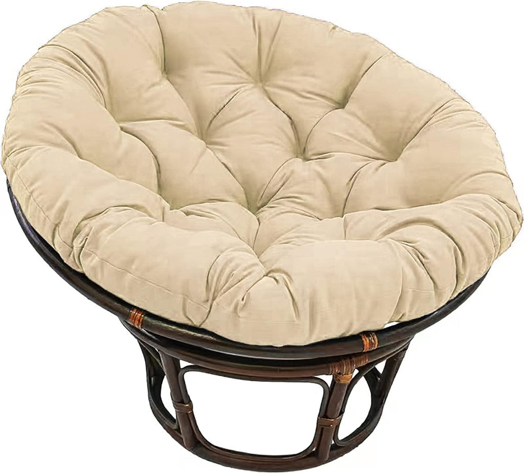 HUHJYUGE Hanging Chair Cushion Only, Outdoor Waterproof Hanging Egg Chair Cushion, Thickened Round Hanging Basket Chair Cushion, for Indoor or Outdoor Swing Rocking Chair