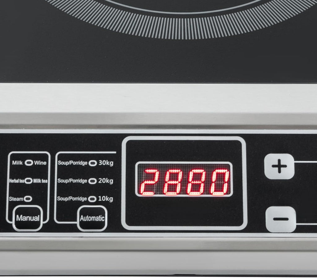 Portable Induction Cooktop, 3500W Professional Countertop Induction Cooktop with 8 Levels Adjustable Temperature & Sensor for Dorm Rooms & Home Kitchens and Backyard Cooking