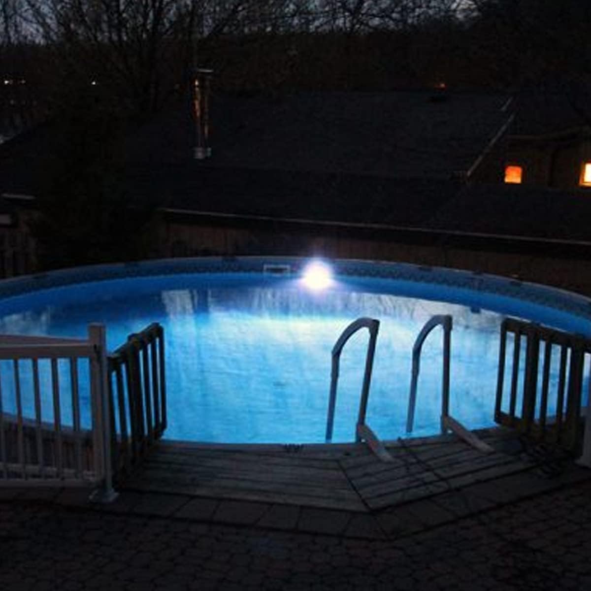 Innovalite LED Solar Powered Wall Mounted Light for Above Ground Swimming Pool | Natural White LED Light | Ecological and Renewable Solar Energy | Easy to Install