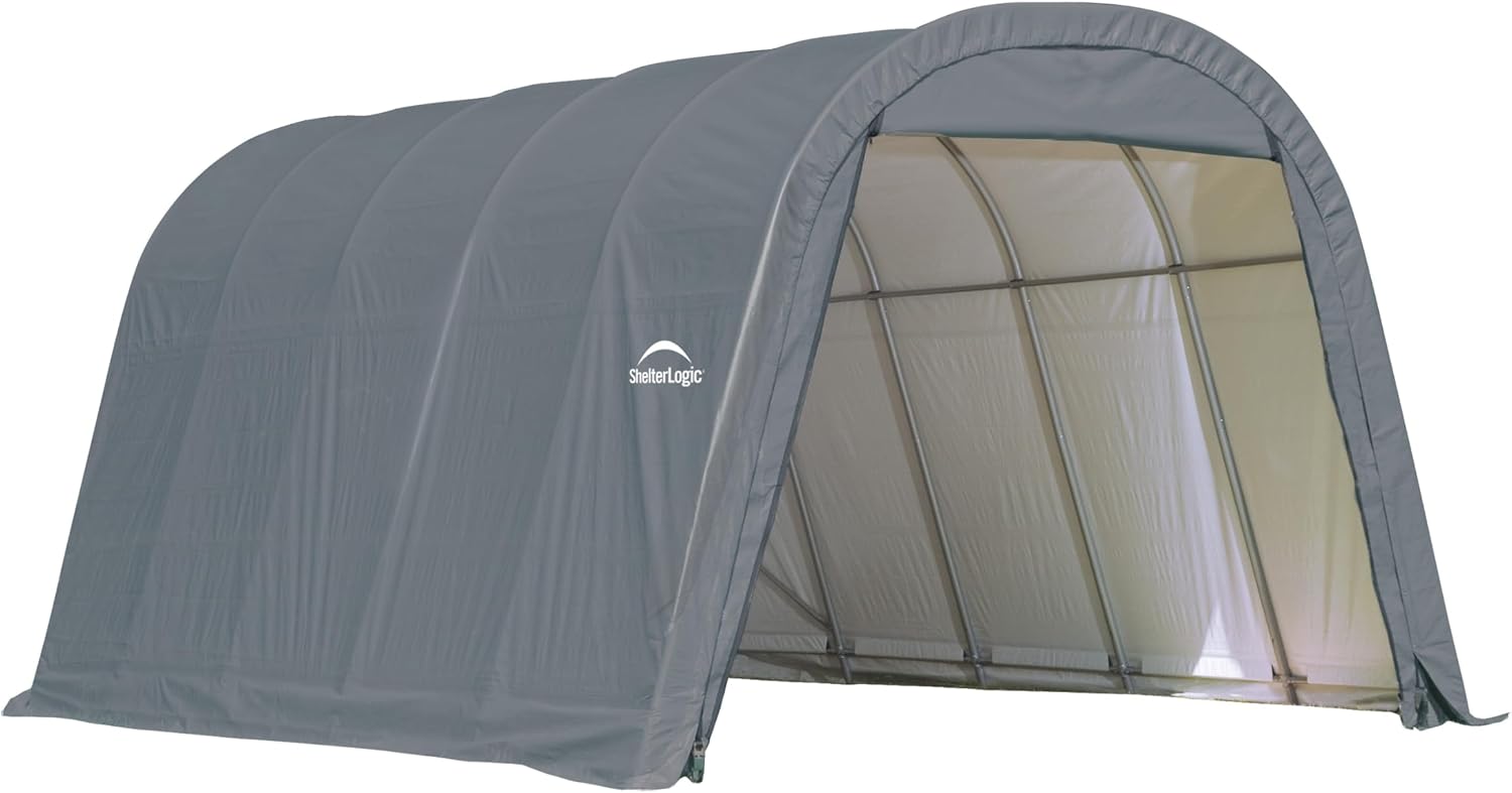 ShelterLogic 73332 Grey 12'x20'x10' Round Style Shelter
