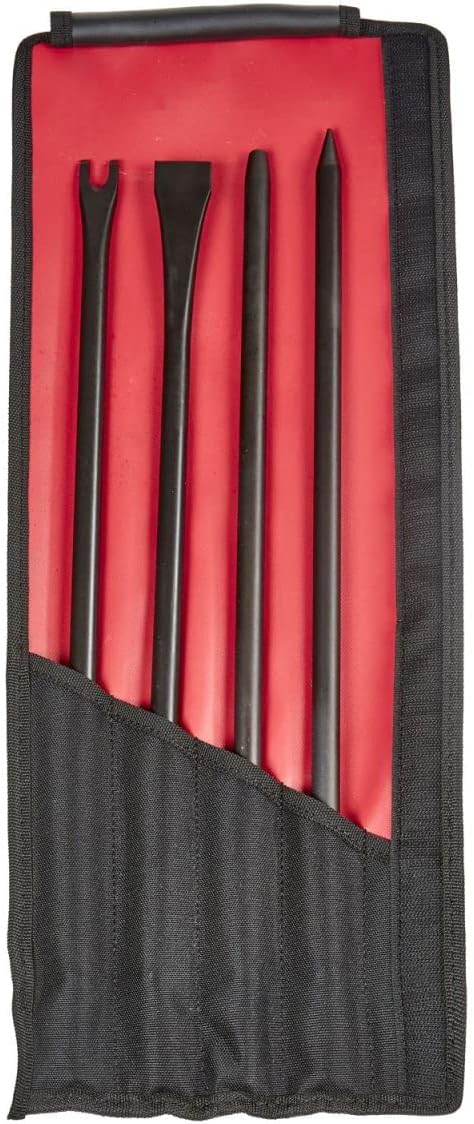 Mayhew Tools 37329 Pneumatic Tool Set, 4-Piece Long #2, Black Oxide Finish