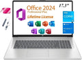 HP 2025 Premium 17 Laptop, 17.3' HD+ Display, Lifetime Office 2024, Intel Core i3-N305 Processor,32GB RAM, 1TB PCIe SSD, Wi-Fi 6, HDMI, Webcam, Windows 11 Pro, Silver
