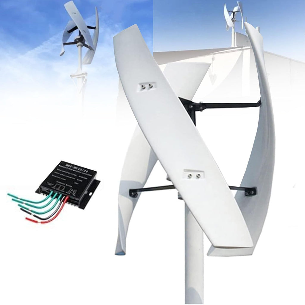 Vertical Axis Wind Turbine Generator 3000W/6000W/9000W/12000W/15000W, 220V 12V 24V 48V Magnetic Levitation Wind Turbine with MPPT Controller for Home Street Lighting 3000W-12V