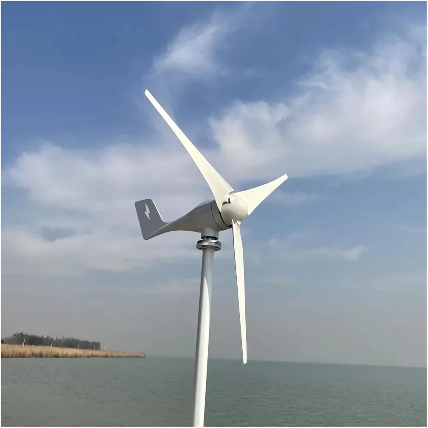 Wind Turbine Generator 3000W 5000W 7000W 12V 24V 48V 3 Blades Horizontal Wind Turbine Power Generator Windmill With MPPT Hybrid Charger Controller Low Starting Speed for Home(Wind turbine only,12V_300