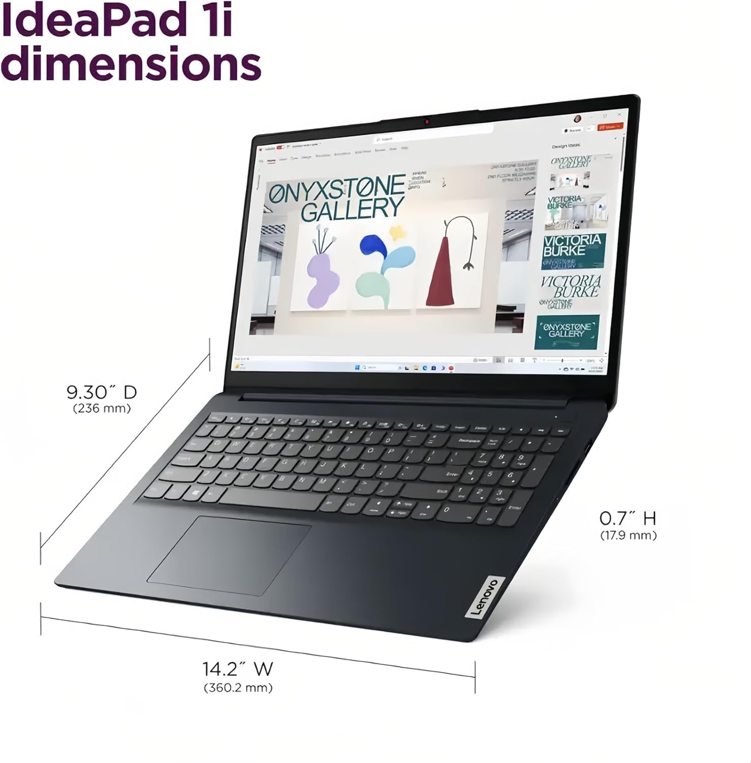 Lenovo IdeaPad Touchscreen Business Laptop, Intel 10-Core i5-1335U (Up to 4.6 GHz), 15.6' FHD Display, 8GB RAM, 256B SSD, Copilot AI-Ready, Wi-Fi 6, SD Card Reader, Windows 11 Home