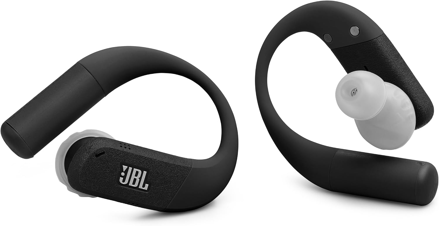JBL Endurance Peak 4 - True Wireless Noise Cancelling Sport Earbuds, Up to 48Hrs Total Playback, Water & dust Proof (IP68), Secure fit with TwistLock™ Design, & 6 mics for Perfect Calls (Black/Grey)