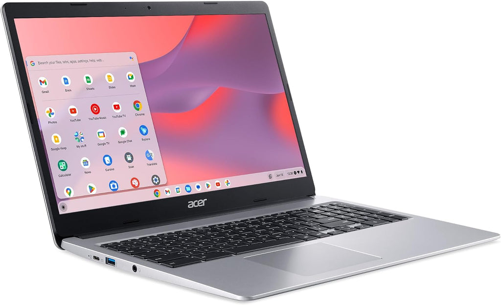 acer Chromebook 315 CB315-3H-C19A Laptop Intel Celeron N4000 15.6 HD (1366 x 768) Display | 4GB LPDDR4 | 64GB eMMC | Intel Wireless 802.11ac Gigabit Wi-Fi | Chrome OS | Sleeve | Pure Silver