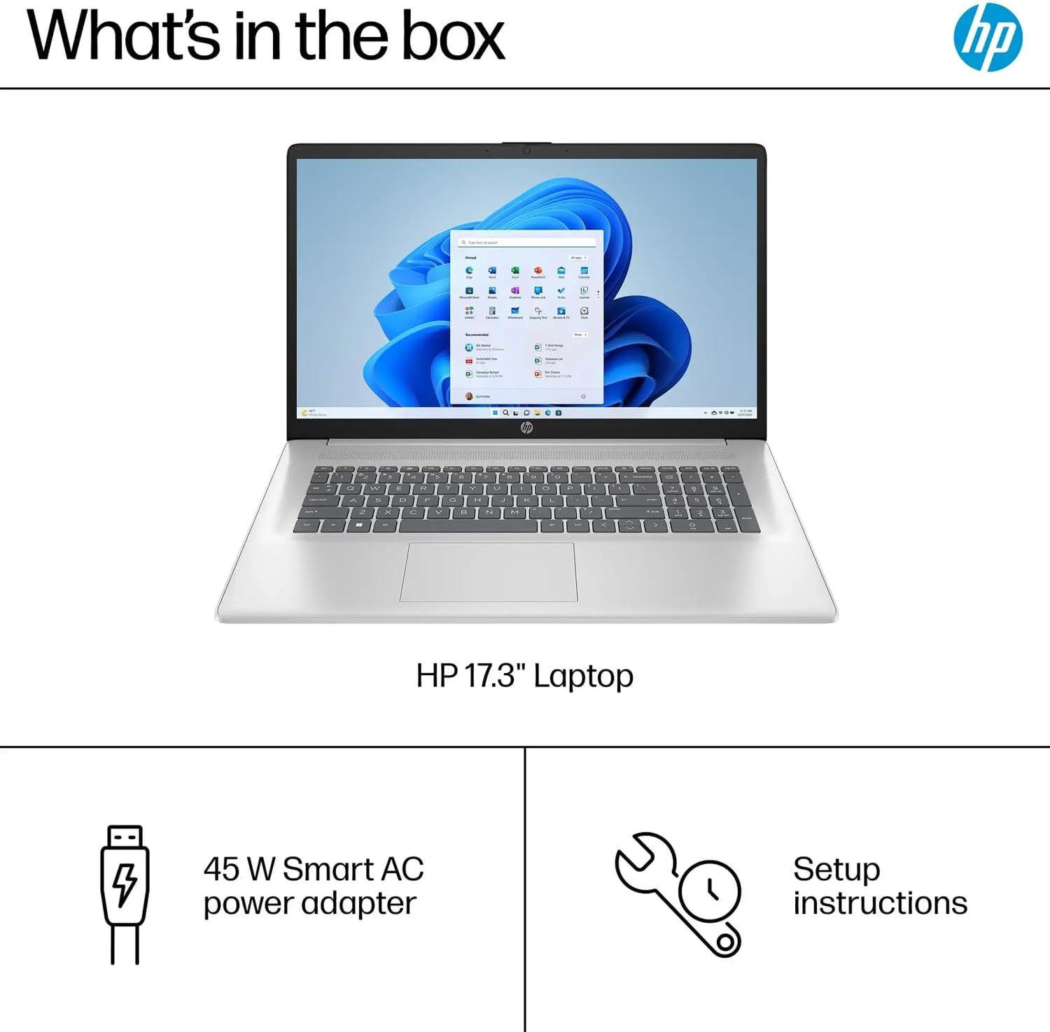 HP 2025 17 inch Laptop Business, 17.3' IPS FHD Display, AMD Ryzen 5 Processor (Beats i7-1165G7), 16GB RAM, 512GB SSD, WiFi 6, Copilot, w/Accessory, with 2019 Lifetime Office, Windows 11 Home