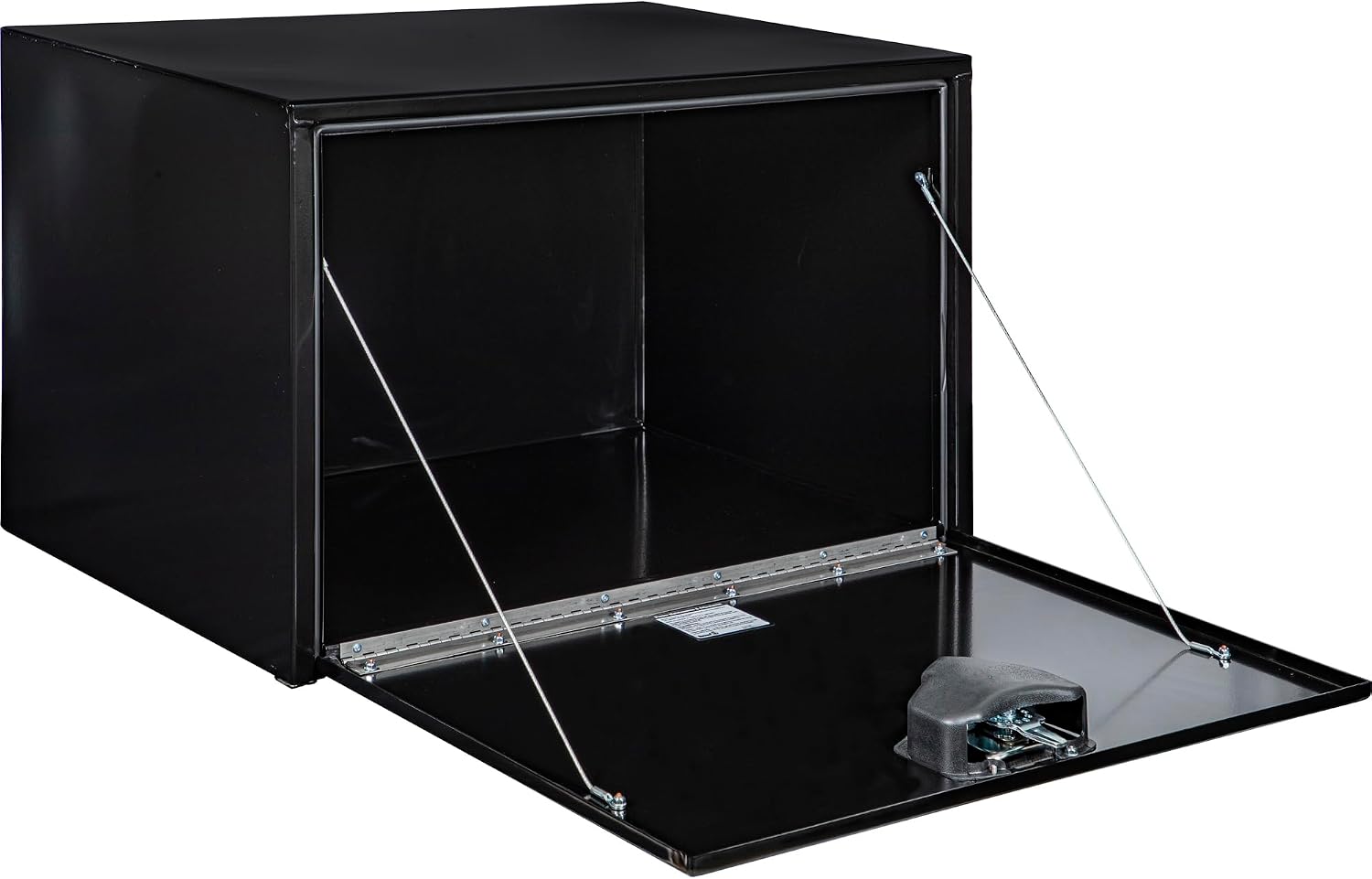 Buyers Products 1704305 Black Steel Underbody Truck Tool Box – 24 x 24 x 36 Inch - Truck Bed & Underbelly RV Storage Box, Locking T-Latch, Weather-Resistant, Heavy-Duty Flatbed Job Box, Made in USA