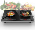 Portable Induction Cooktop with 2 Burners, 400W-2000W Power Settings, Touch Controls, Child Safety Lock and Timer, for Kitchen/Dining