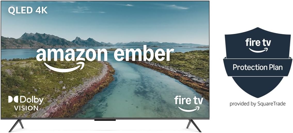 Amazon Ember 50' QLED Series with Fire TV (newest model) with 4-Year Protection Plan