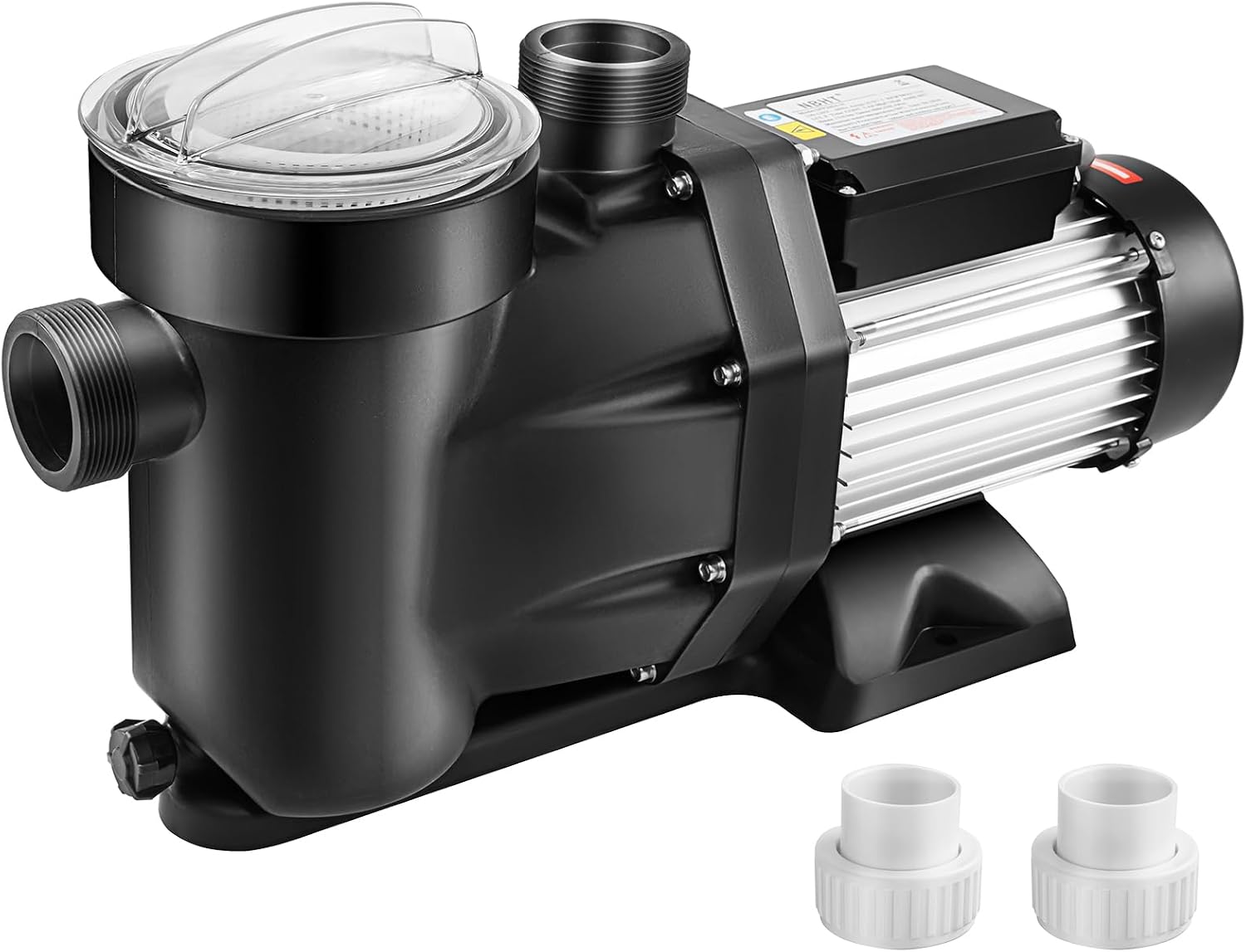 Hitgrand 2HP Pool Pump, 2-Speed Inground Above Ground Swimming Pool Pump 7608GPH 110V, 1500W Energy Saving Self Primming Pool Pumps with Strainer Basket Silent Operation ETL Certificate