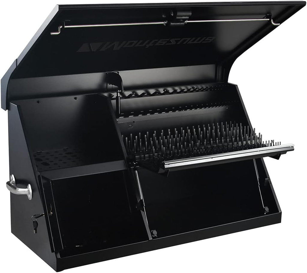 Montezuma DX411B 41' x 18' Heavy Duty Steel Triangle Toolbox (steel, black)