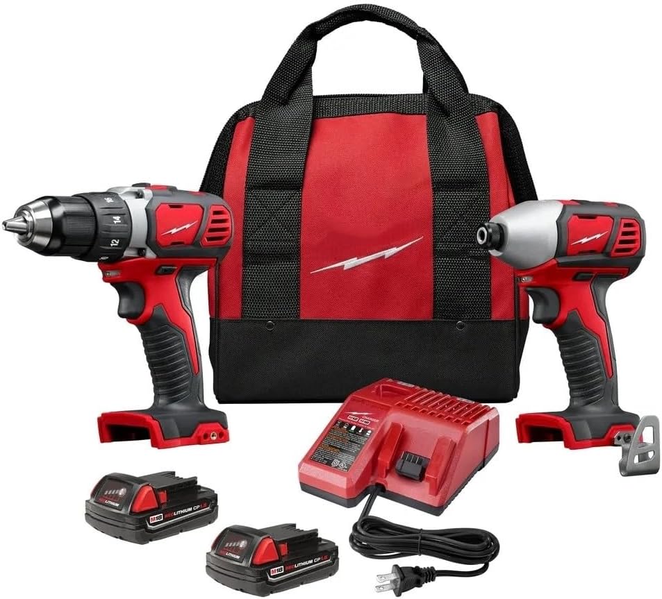 New 2 tool Cordless combo kit 2691-22 for Milwaukee M18 2650-20 Hex Impact Driver and 2601-20 Compact Driver