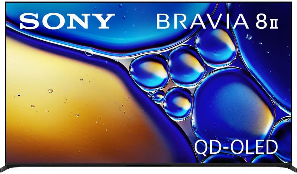 Sony BRAVIA 8 II 65 Inch TV, QD OLED, 4K Smart Google TV - (Renewed)