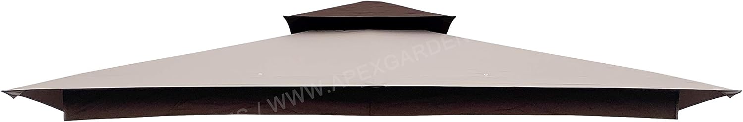 APEX GARDEN Replacement Canopy Top for 8' x 8' Gazebo #L-GZ375PST, L-GZ375PST-3