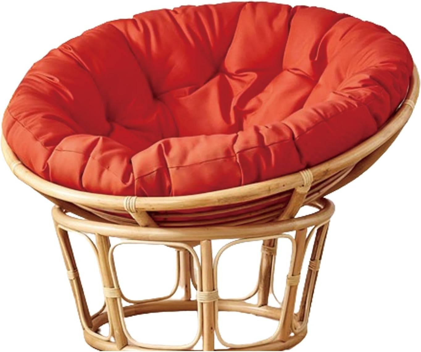 Indoor Outdoor Waterproof Papasan Chair Cushion Egg Chair Cushion Hanging Chair Cushion Patio Chair Mat for Rocking Chair Seats(Red,140 * 140cm)