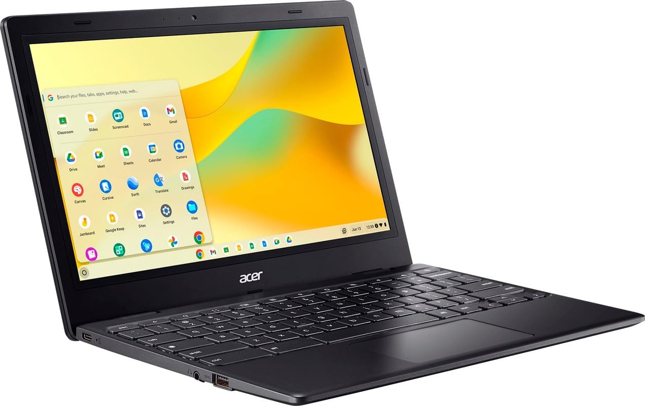 acer 311 Chromebook Laptop for 2025 Student Business, Dual-Core Intel N4500 Processor,11.6' HD Display, 4GB RAM, 192GB (64GB eMMC+128GB Card), Webcam WiFi, Long Battery, Chrome OS +MarxsolAccessory