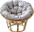 Indoor Outdoor Waterproof Papasan Chair Cushion Egg Chair Cushion Hanging Chair Cushion Patio Chair Mat for Rocking Chair Seats(Grey,150 * 150cm)