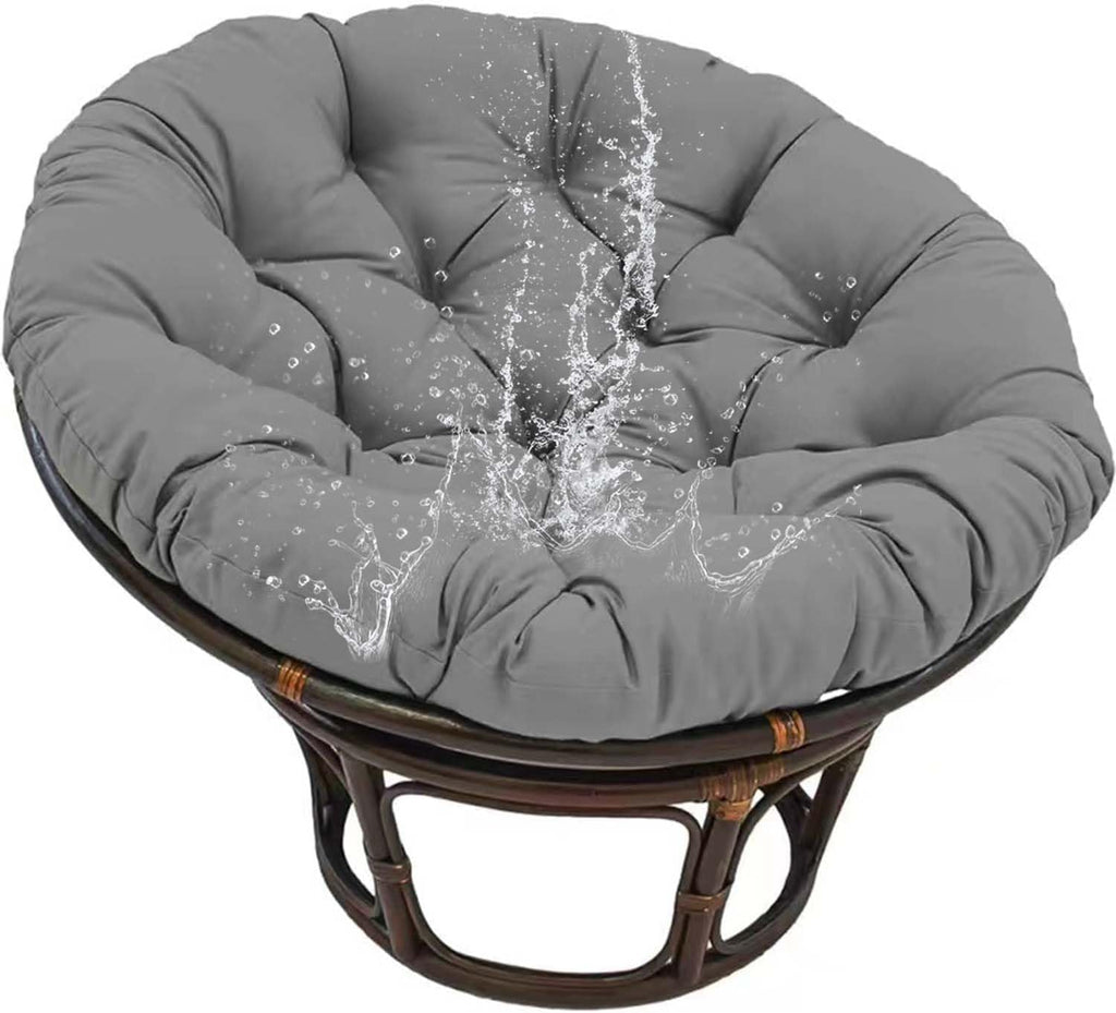 Large Round Chair Cushion, Thick Outdoor Rocking Chair Cushion, Rattan Hanging Basket Cushion, for Indoor Outdoor Chair Garden Egg Nest Replacement Pad Grey 150cm