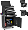 AirWire Tool Chest,5-Drawer Rolling Tool Storage Cabinet with Enhanced Packaging, Detachable Top Tool Box, Metal Tool Cart for Garage Workshop,Black, ATC001BK