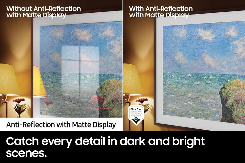 Samsung QN65LS03DAFXZA 65 Inch The Frame 4K Smart Quantum HDR TV with a Samsung VG-SCFA65TKB 65 Inch The Frame Customizable Bezel - Modern Teak (2024)
