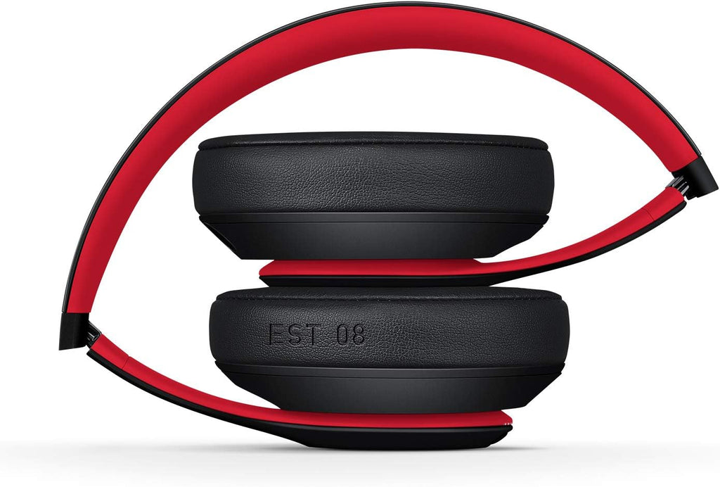 Beats Studio3 Decade Collection Wireless Over-Ear Headphones - Defiant Black/Red (Renewed)