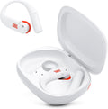 JBL Endurance Peak 4 - True Wireless Noise Cancelling Sport Earbuds, Up to 48Hrs total playback, water & dust proof (IP68), Secure fit with TwistLock™ design, & 6 mics for perfect calls (White/Orange)