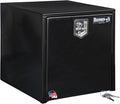 Buyers Products 1704300 Black Steel Underbody Truck Tool Box – 24 x 24 x 24 Inch - Truck Bed & Underbelly RV Storage Box, Locking T-Latch, Weather-Resistant, Heavy-Duty Flatbed Job Box, Made in USA