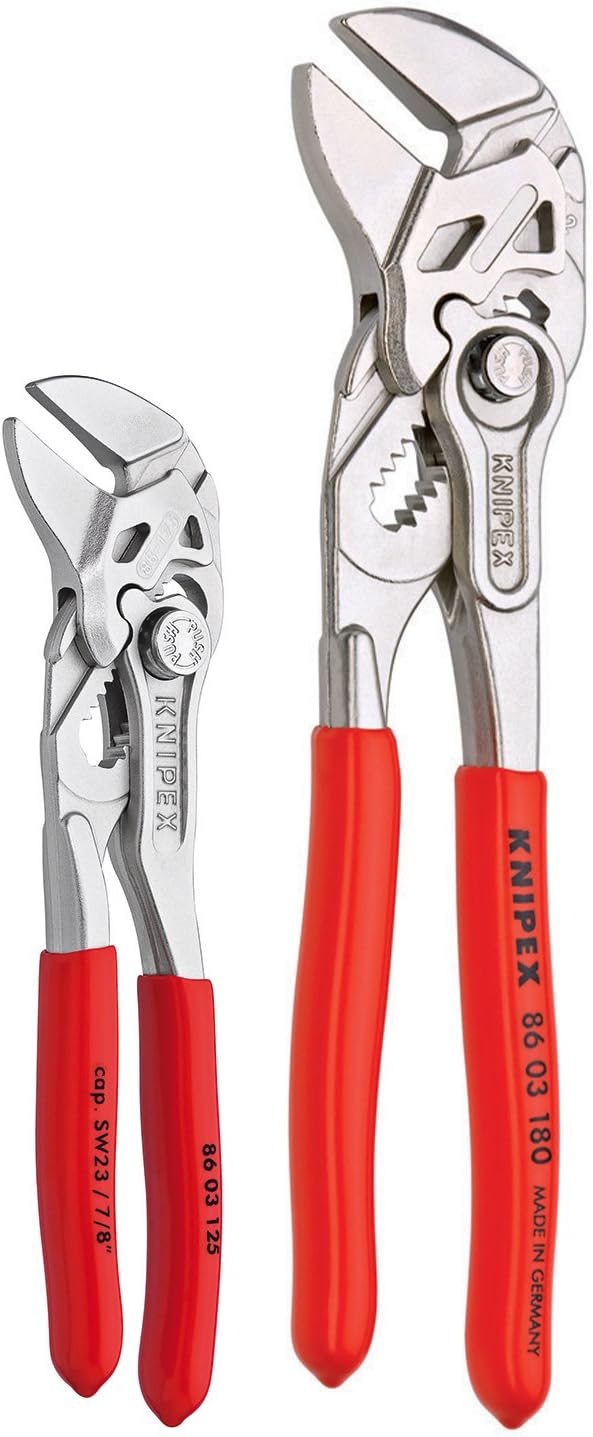 Knipex Tools 9K 00 80 121 US Small Pliers Wrench Tool Set (2 Piece)
