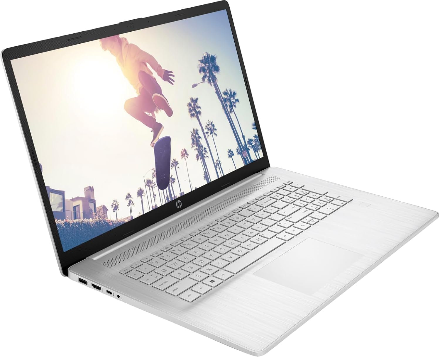 HP 17.3 Inch Business Laptop, Lifetime Microsoft 365 for The Web, Backlit Keyboard, Fingerprint Reader, Intel Core i5-1334U, 10-Core, 4.6GHz, 16GB RAM, 1TB SSD, Win 11, WiFi 6, Iris Xe Graphic