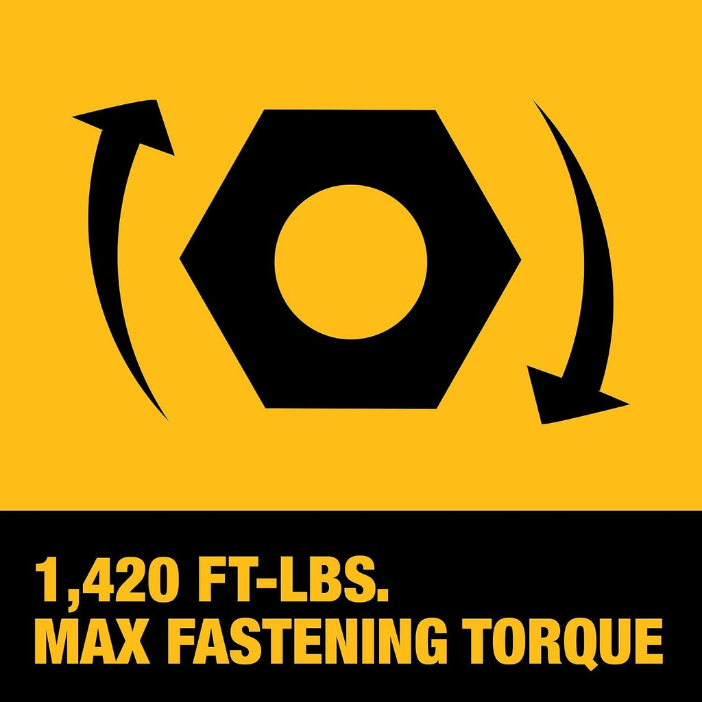 DEWALT 20V MAX XR 3/4 Inch Cordless Impact Wrench Kit with POWERSTACK Battery and Charger (DCF964GH1)
