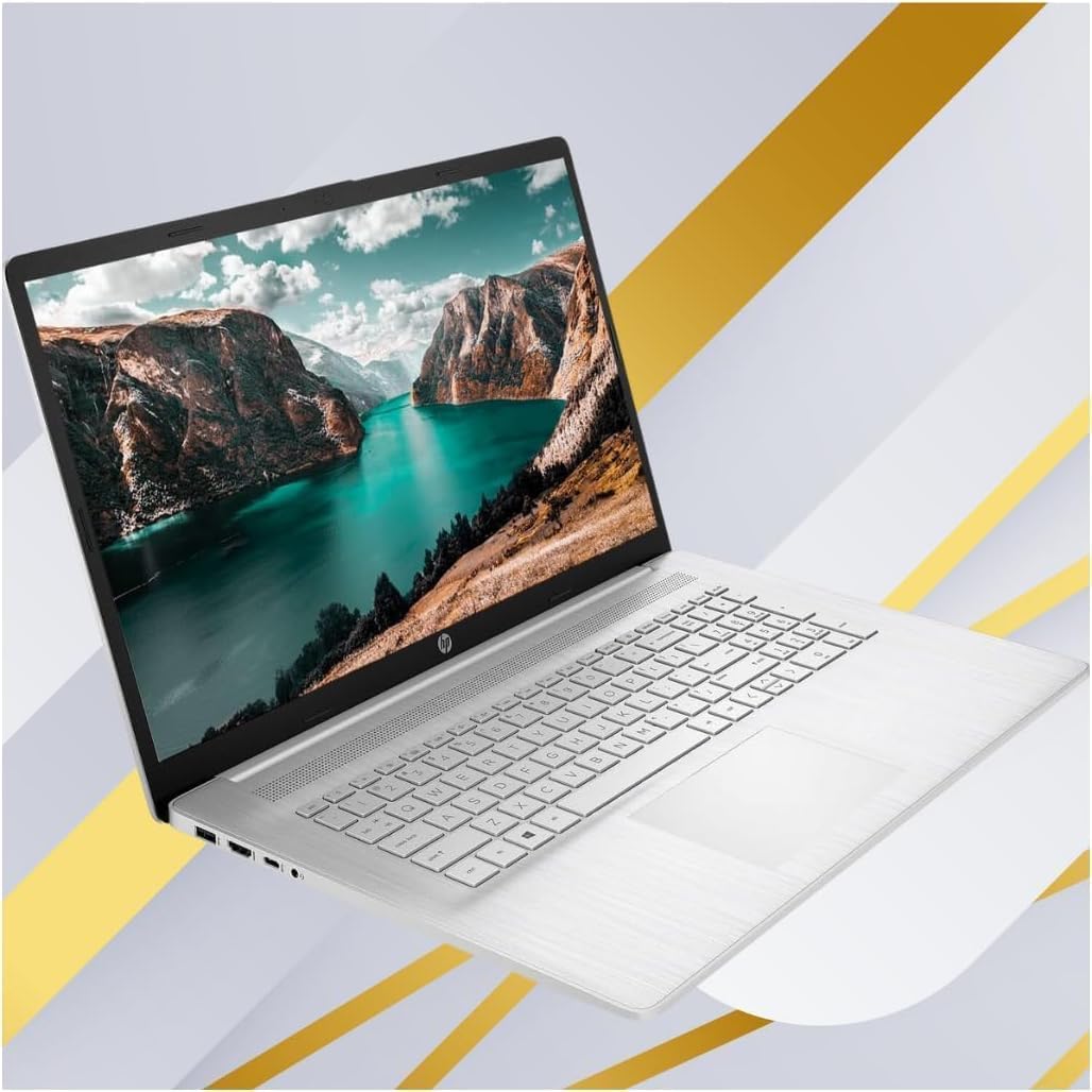 HP 17.3 Inch Laptop Office 365 for The Web | Backlit Keyboard, Fingerprint Reader | Intel Core i5-1334U (10 Cores, 4.6GHz) | 16GB RAM, 1TB SSD | Iris Xe Graphic | Win 11 | WiFi 6