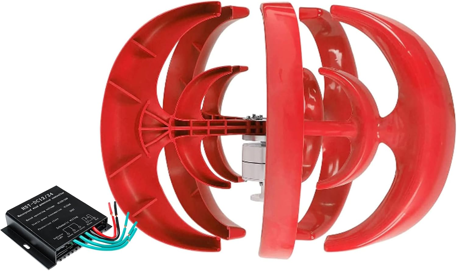 New Energy Wind Generator 3000W Vertical Turbine Motor Household Windmill with Mppt Controller Low Noise for Solar Power Generation System(12V-220V),220v