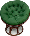 Indoor Outdoor Papasan Chair Cushion, Bucket & Moon Comfy Round Cushion, Tufted Wicker Hanging Egg Chair Cushion for Garden, Living Room, Bedroom