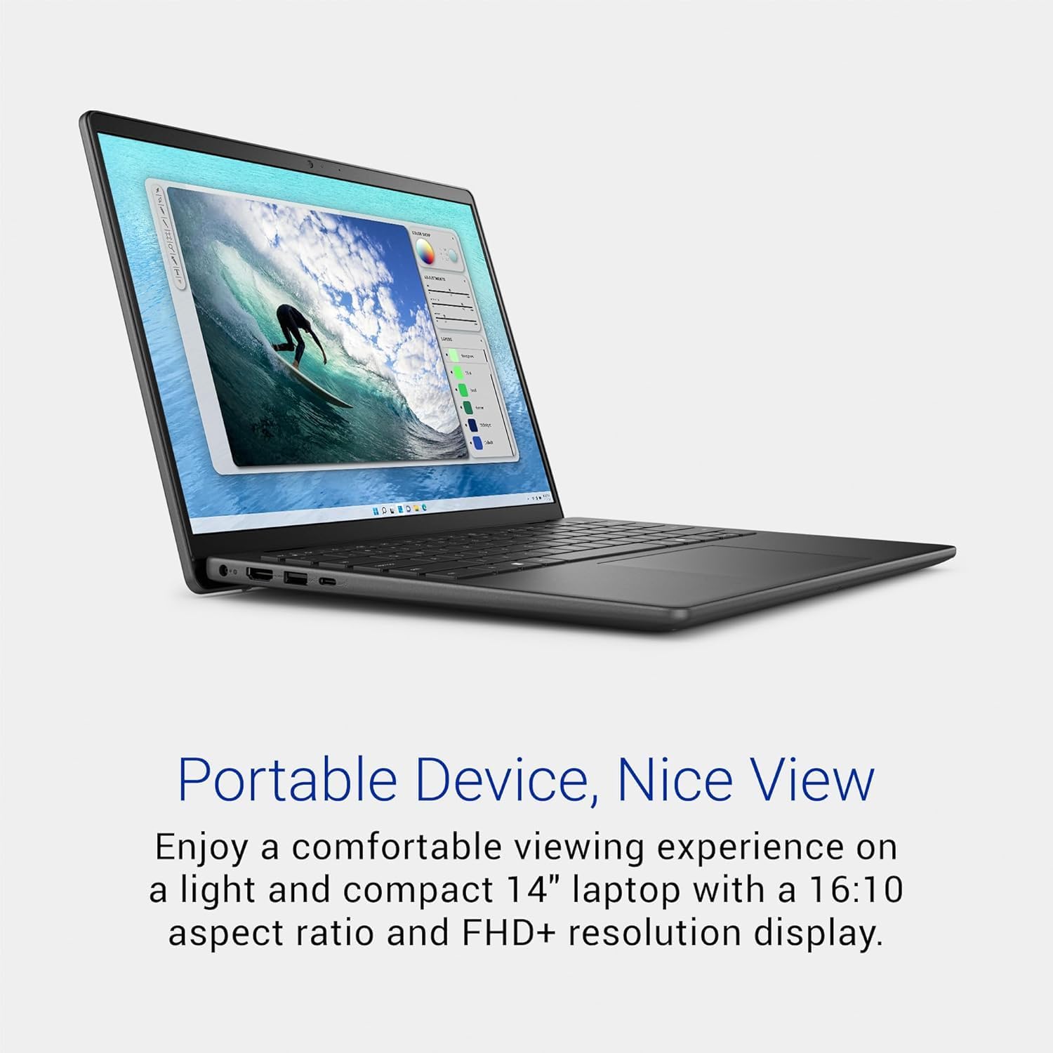 Dell Inspiron 14 i5440 Business Laptop 2024, 14' WUXGA IPS, Intel i5-1334U 10-Core, Iris Xe Graphics, 16GB DDR5 512GB SSD, Backlit Keyboard, Wi-Fi 6, Card Reader, Win11 Pro, Carbon Black