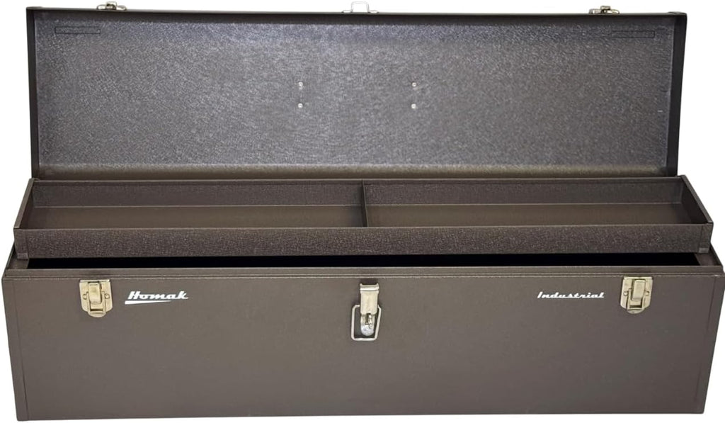 Homak 32-Inch Industrial Steel Toolbox, Brown Wrinkle Powder Coat, BW00200320