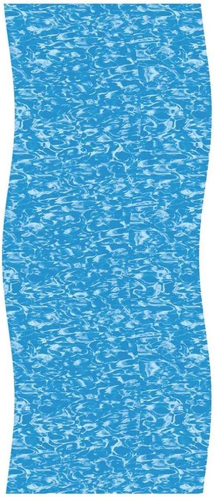 In The Swim 21' Round 20 Mil Overlap Pool Liner for Above Ground Swimming Pools - All Swirl Design - 48/52 Inch Wall Height