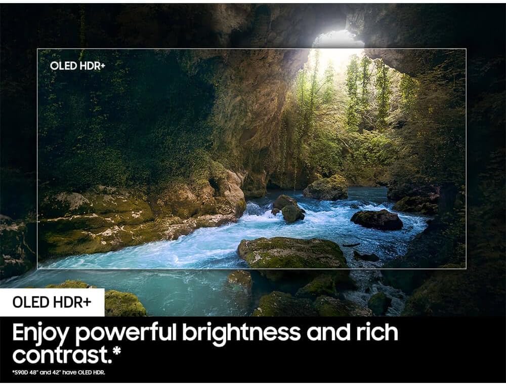 Samsung (Refurbished 65-Inch Class OLED 4K S90D Series HDR+ Smart TV (QN65S90D, 2024 Model) (Renewed)