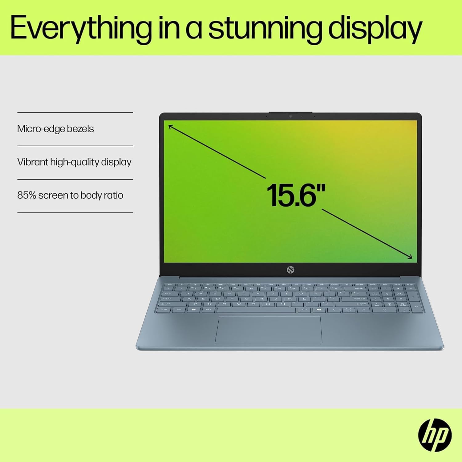 HP Ultrabook 15.6' Laptop, Microsoft 365 Included, Intel 13th 4-Core | 128GB UFS, no Mouse, Moonlight Blue