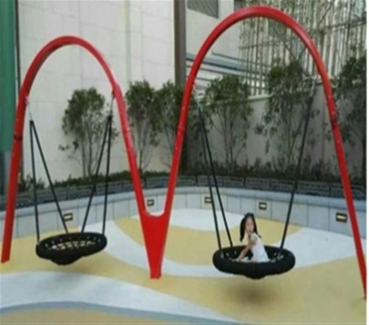 Swing Fun Outdoor Swing, Disc Hanging Chair, Bird's Nest Hanging Chair, Toys for Kids, Rocking Chair, Amusement Park Equipment Swings Seats Children Swing (Size : 60cm)