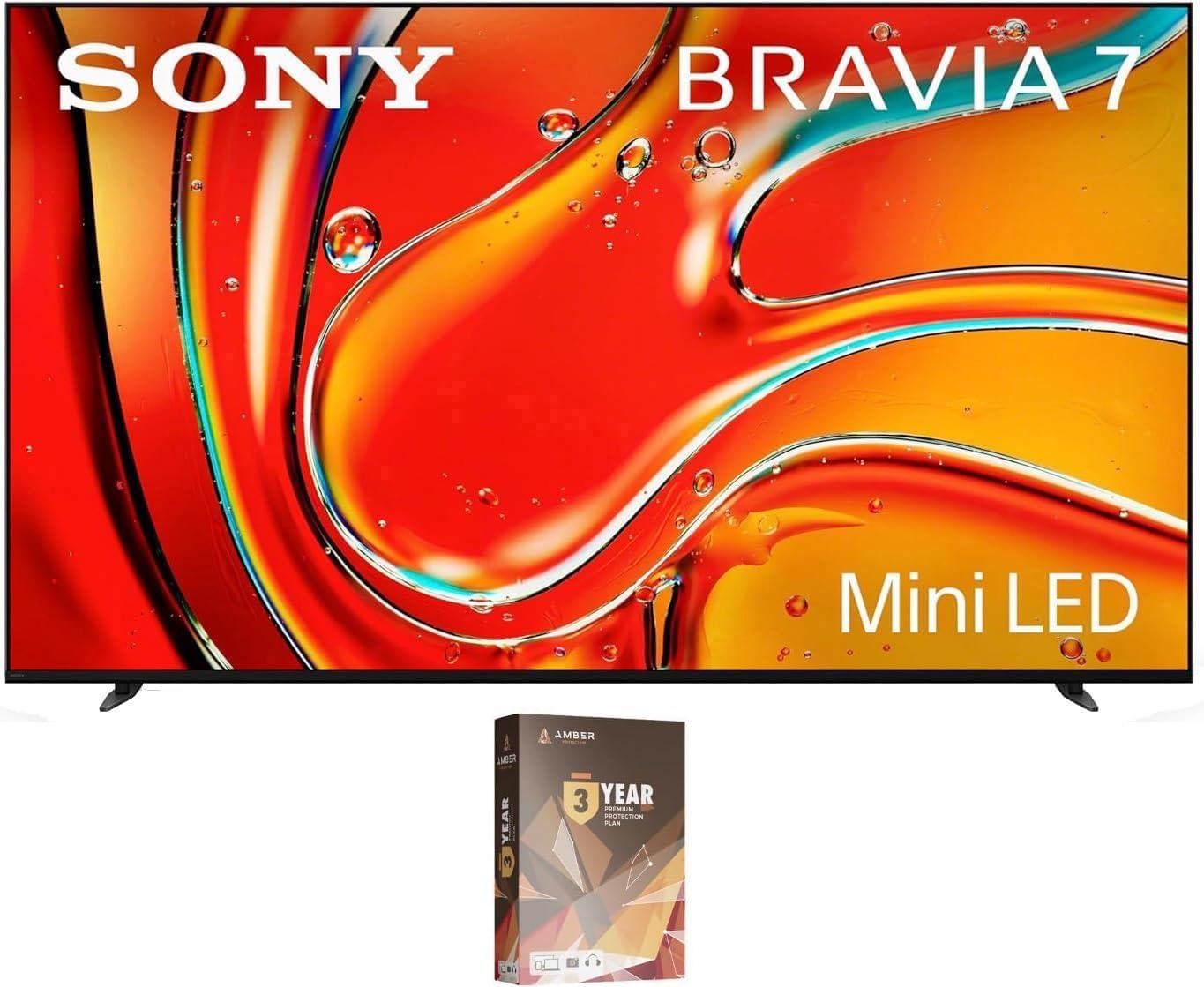 Sony K65XR70 65 Inch 4K Bravia LCD Mini LED Full Array HDR Google TV with 3 Year Amber Protection Plan (2024)