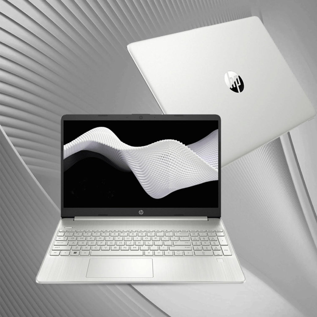 HP Essential Laptop, 15.6' FHD Display, Intel Core i3-1215U, 12GB RAM, 512GB PCIe SSD, Fingerprint Reader, Webcam, Type-C, HDMI, SD Card Reader, Wi-Fi, Windows 11 Home, Silver