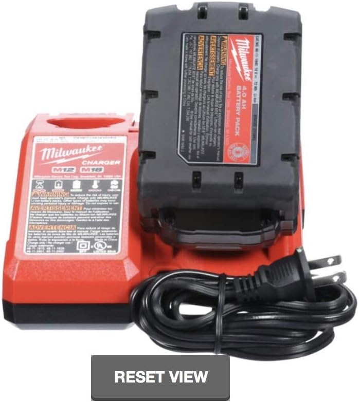 Milwaukee 48-59-1840P M18 18-Volt Lithium-Ion XC Starter Kit with Two 4.0 Ah Batteries, Charger