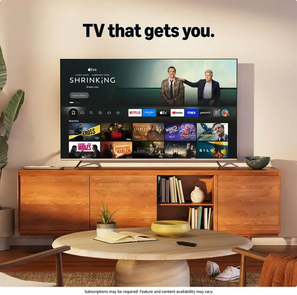 Hisense 75QD65NFKIT1 75 inch Class QD65 Series QLED 4K UHD Smart Fire TV with Streaming Bundle HDMI Cable and 12 Month