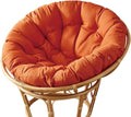 Indoor Outdoor Waterproof Papasan Chair Cushion Egg Chair Cushion Hanging Chair Cushion Patio Chair Mat for Rocking Chair Seats(Orange,150 * 150cm)